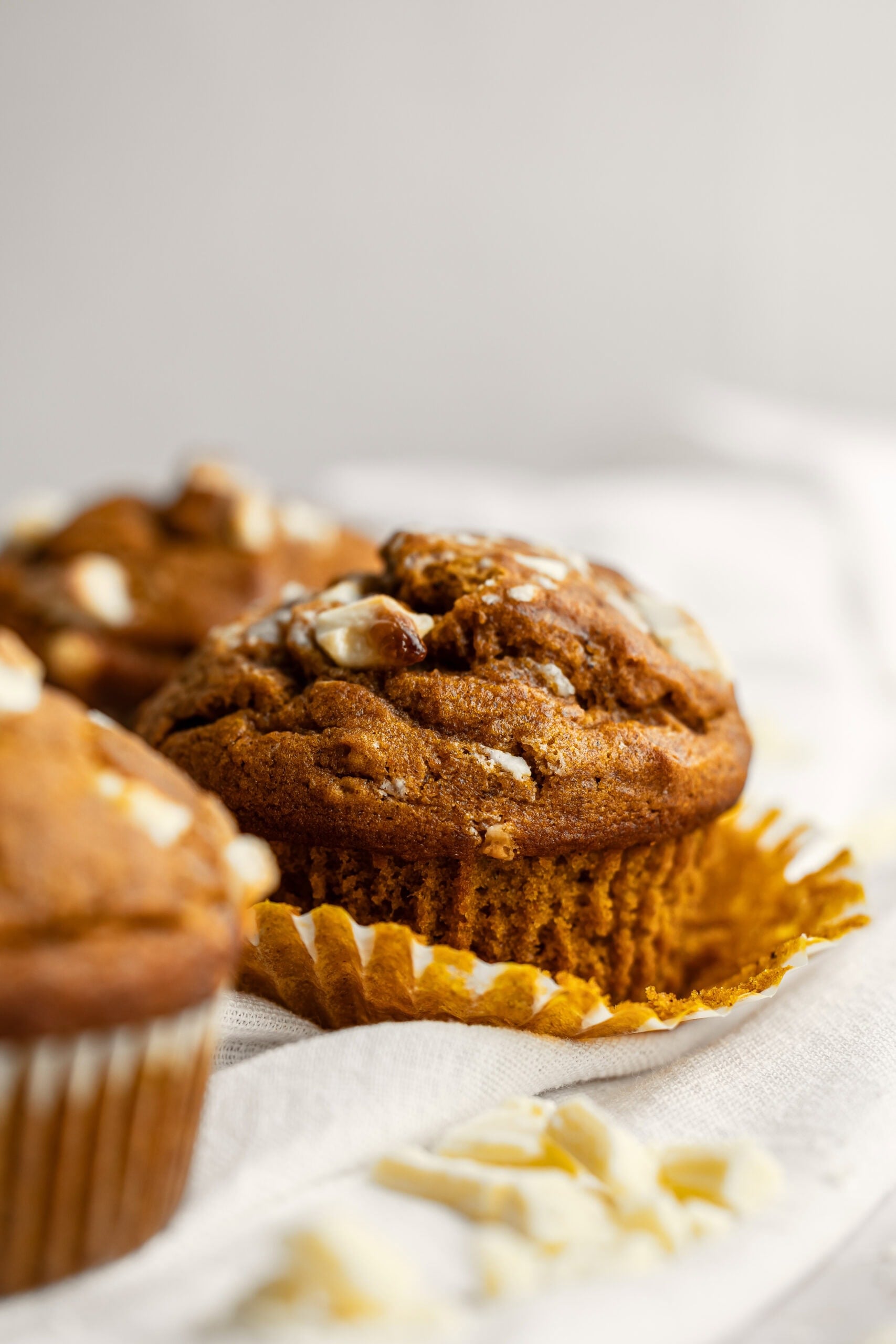 White Choc Pumpkin Muffin