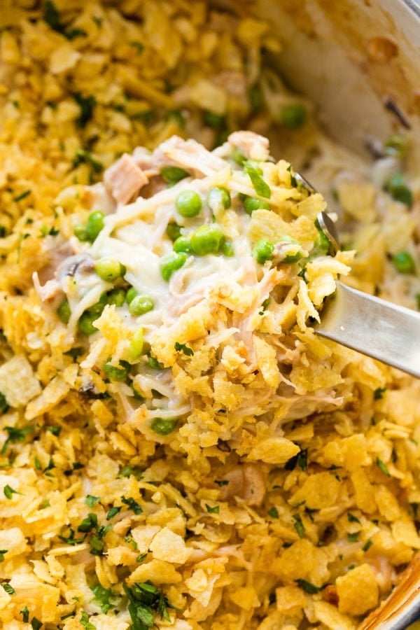 Turkey Tetrazzini in a large pot