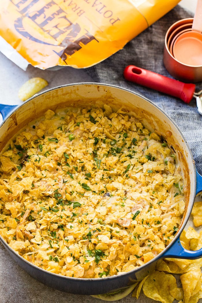 Turkey Tetrazzini in a large pot