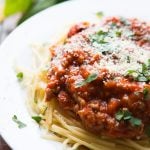 It's taken years to create a delicious Favorite homemade spaghetti sauce we want to eat over and over again and it's thanks to one secret ingredient. ohsweetbasil.com
