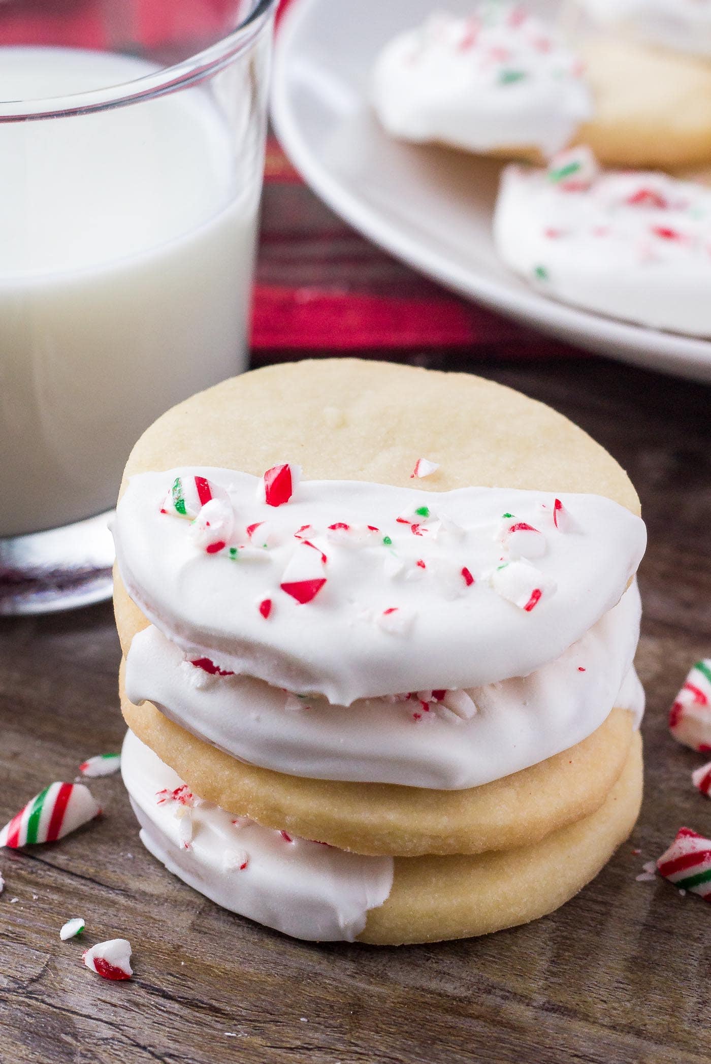White Chocolate Peppermint Shortbread Oh Sweet Basil