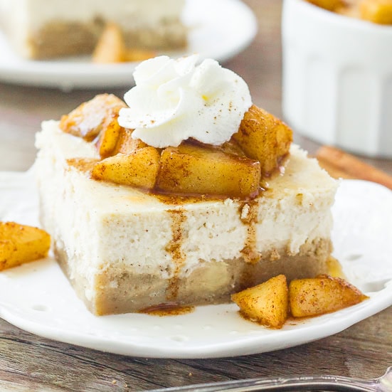 Apple Cheesecake Bars