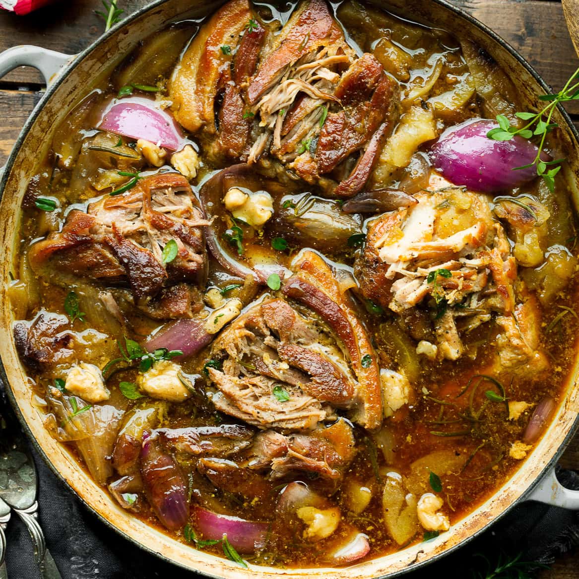 Apple Cider Braised Pork