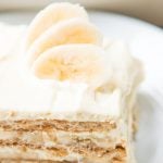 Our family goes crazy for banana cream pie so a banana cream icebox cake was a must! It's just as delicious but even easier to make! ohsweetbasil.com