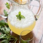 I'm usually a fan of ice cold water, but this basil mint lemonade is the most refreshing drink I've ever had. Forget all other summer drinks and make this.