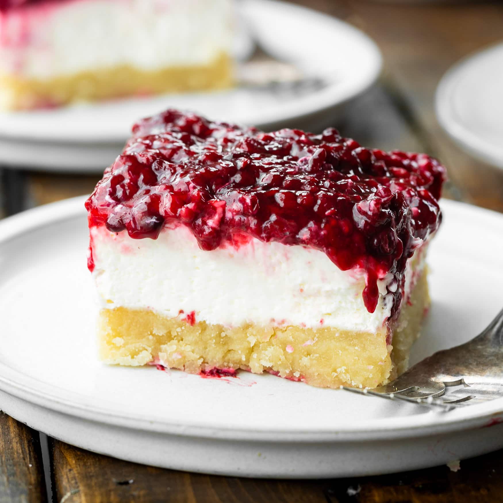 Berries and Cream Cheesecake Bars