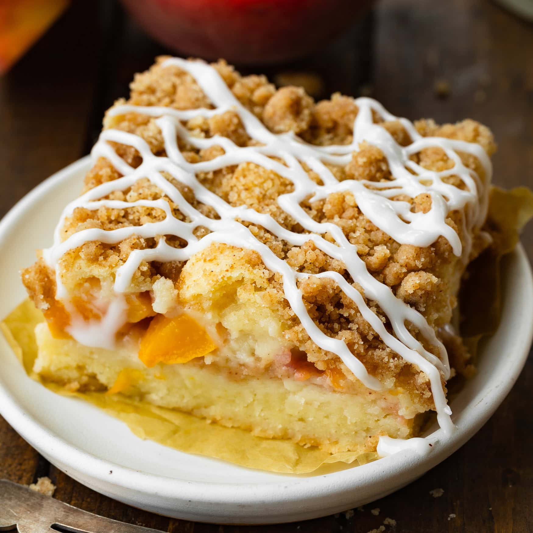 Peach Coffee Cake with Streusel Topping