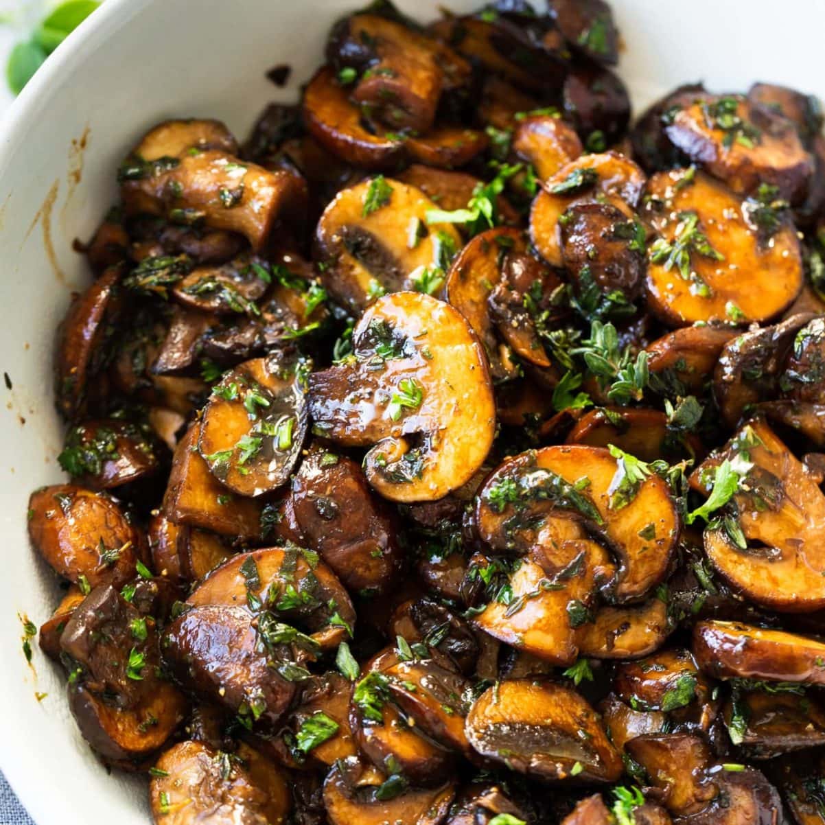 Sauteed Mushrooms for Mom - Oh Sweet Basil