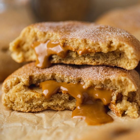 Biscoff Stuffed Snickerdoodles