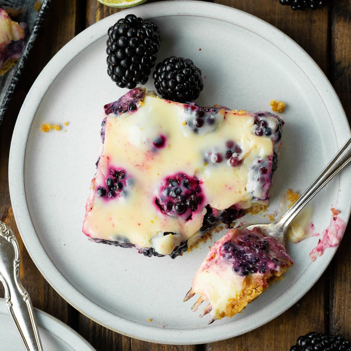 Blackberry Lime Bars