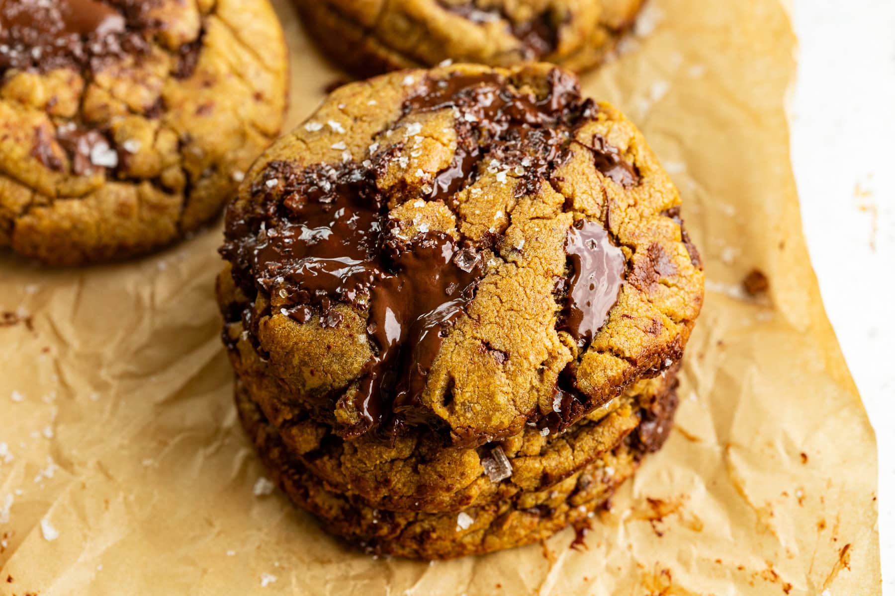 Brown Butter Chewy Pumpkin Chocolate Chip Cookies