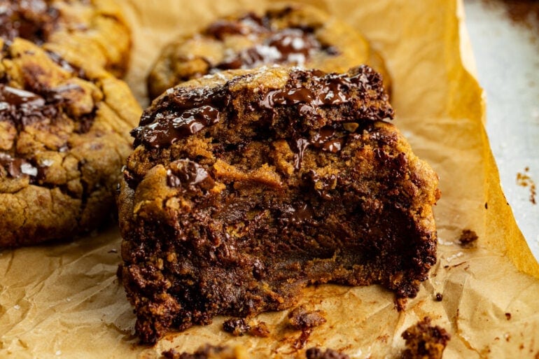A stack of fall baked cookies 