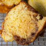 This Brown Sugar Cinnamon Bundt Cake is such a quick and easy dessert to throw together if you've got to take a dessert somewhere. Send a slice my way!