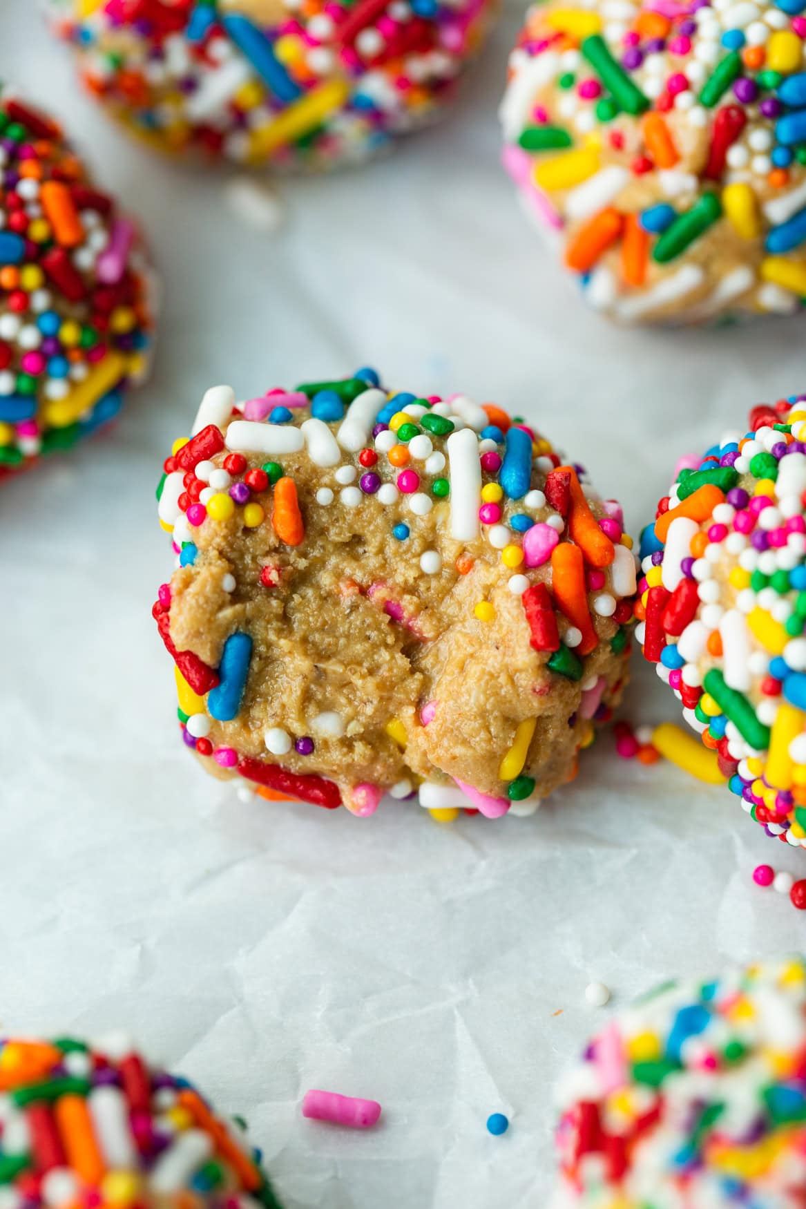 Birthday Cake Protein Balls