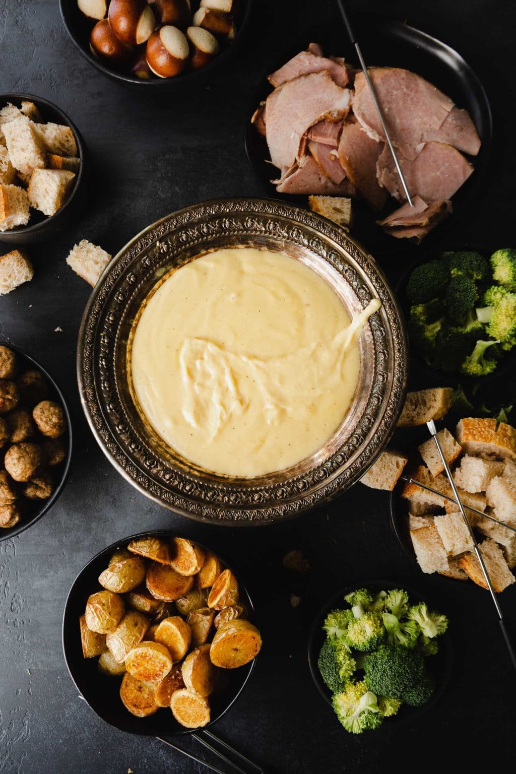 Perfect Cheese Fondue and What to Dip in It Oh Sweet Basil