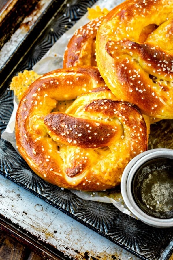 Cheese Stuffed Pretzels Oh Candy Basil Tasty Made Simple