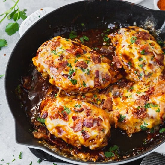 Cheesy Bacon BBQ Chicken