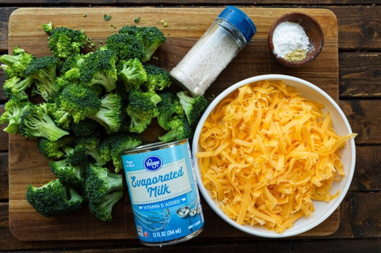 Ingredients for Broccoli Cheese Sauce