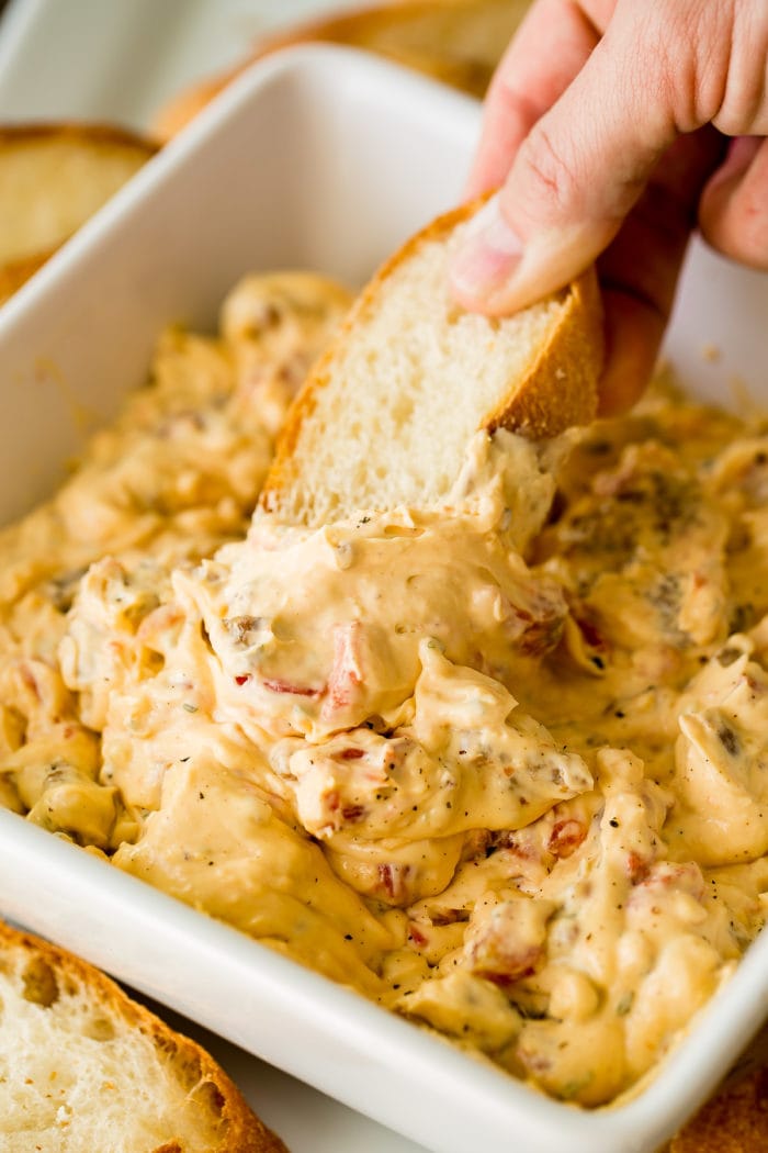 Cheesy Slow Cooker Sausage Dip [+ Video] Oh Sweet Basil