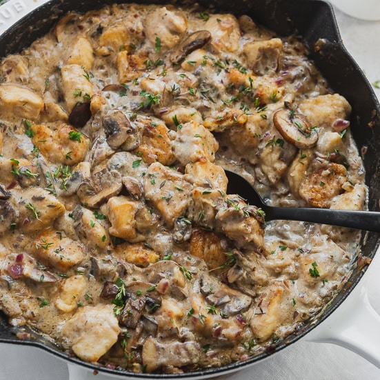 Creamy Chicken Stroganoff