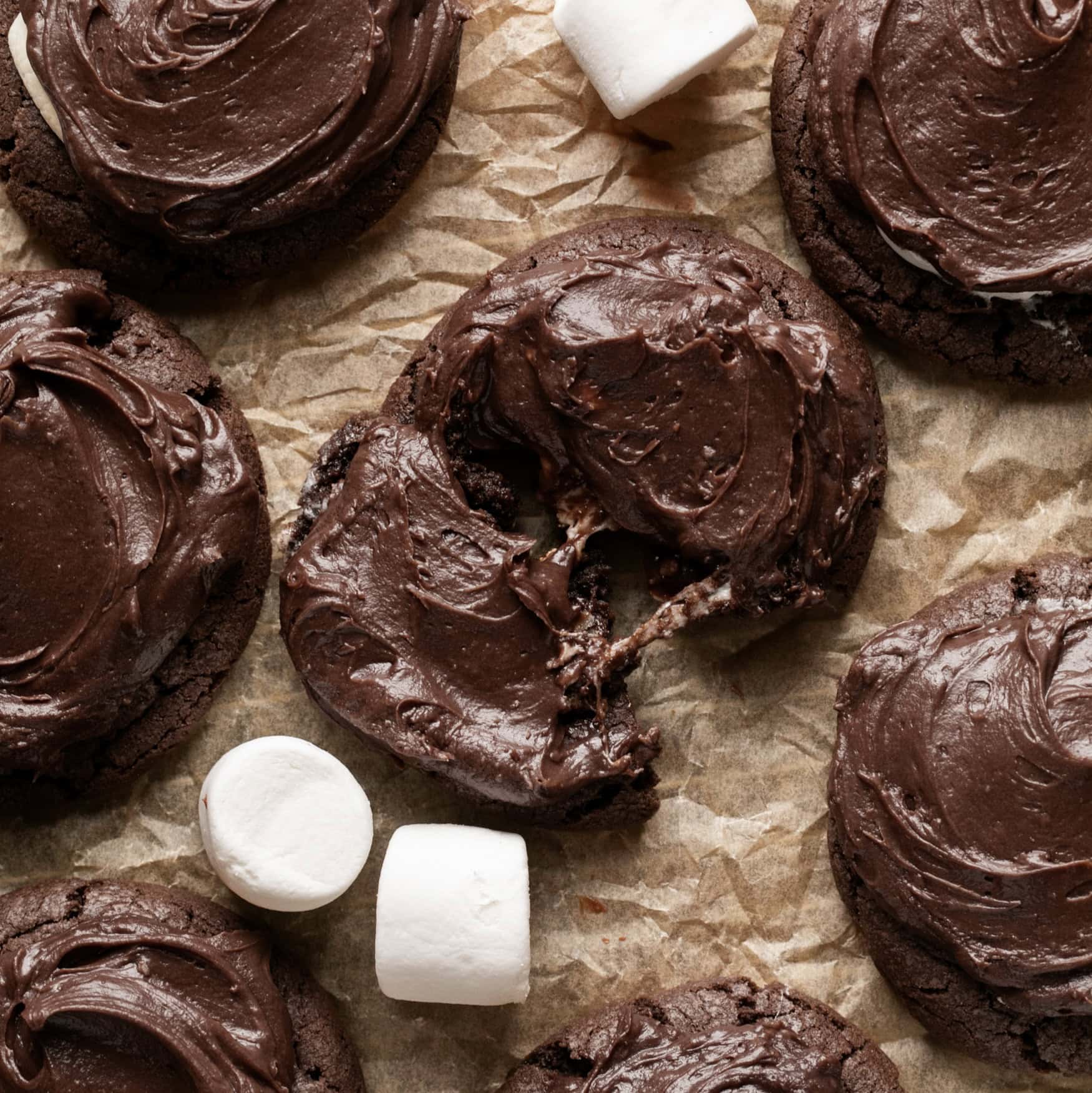 Chocolate Marshmallow Cookies
