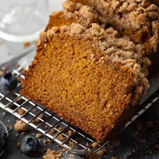 Cinnamon Crumb Pumpkin Bread