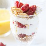 A breakfast mashup you've never had before. Cinnamon berry crisp yogurt parfait is a new creation that combines two of our favorite breakfast foods. ohsweetbasil.com