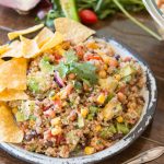 It's some of our favorites in a whole new way. Cowboy caviar quinoa and honey mustard bacon brats are waiting to be on your dinner table! ohsweetbasil.com