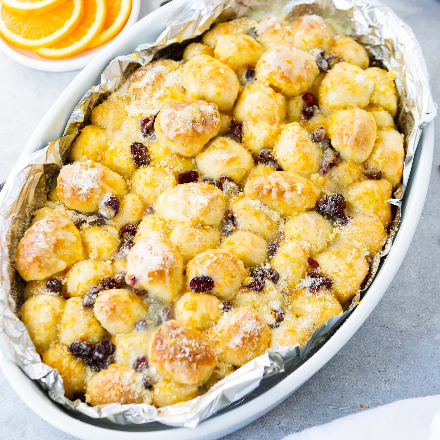 Cranberry Orange Bubble Bread