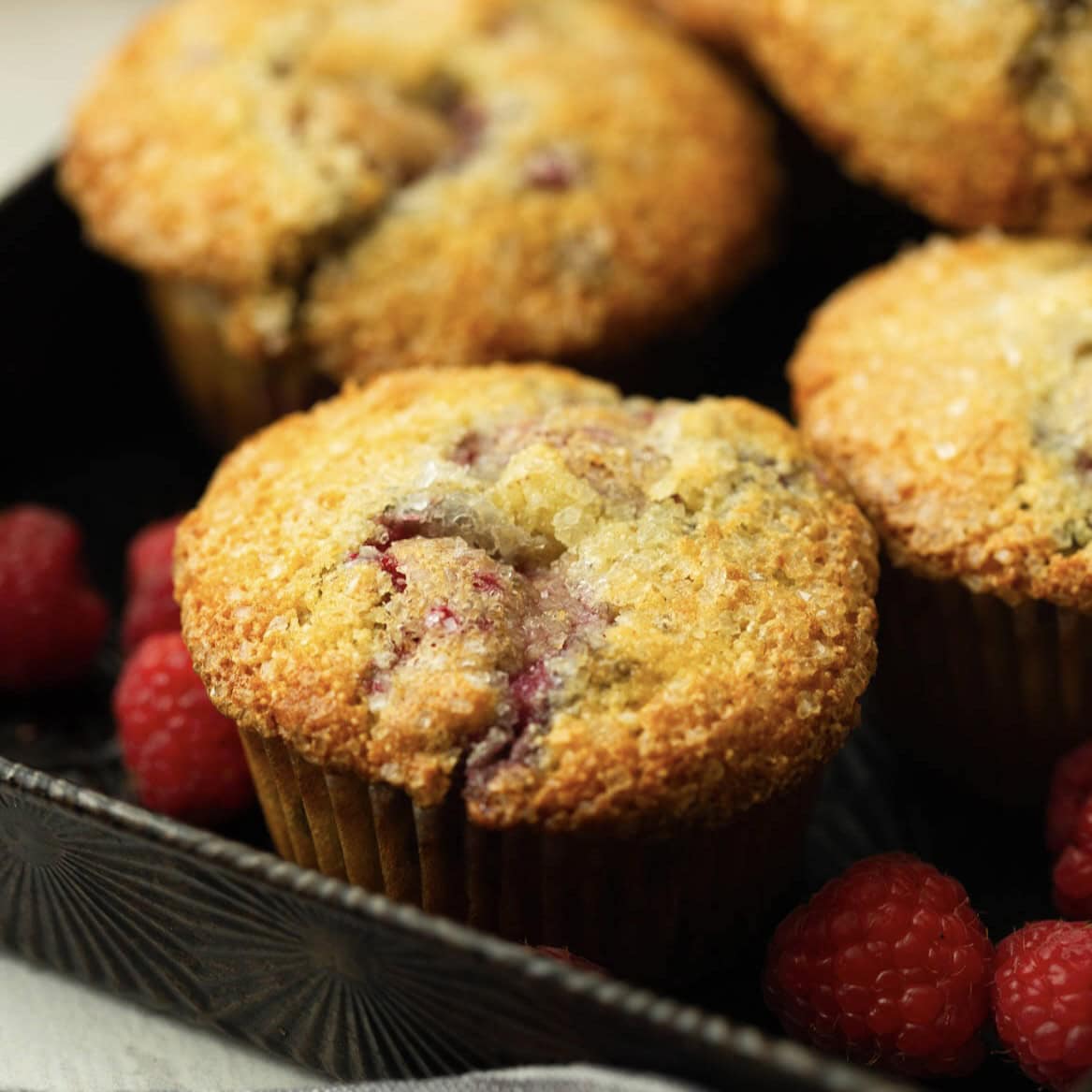 Raspberry Cream of Wheat Muffins