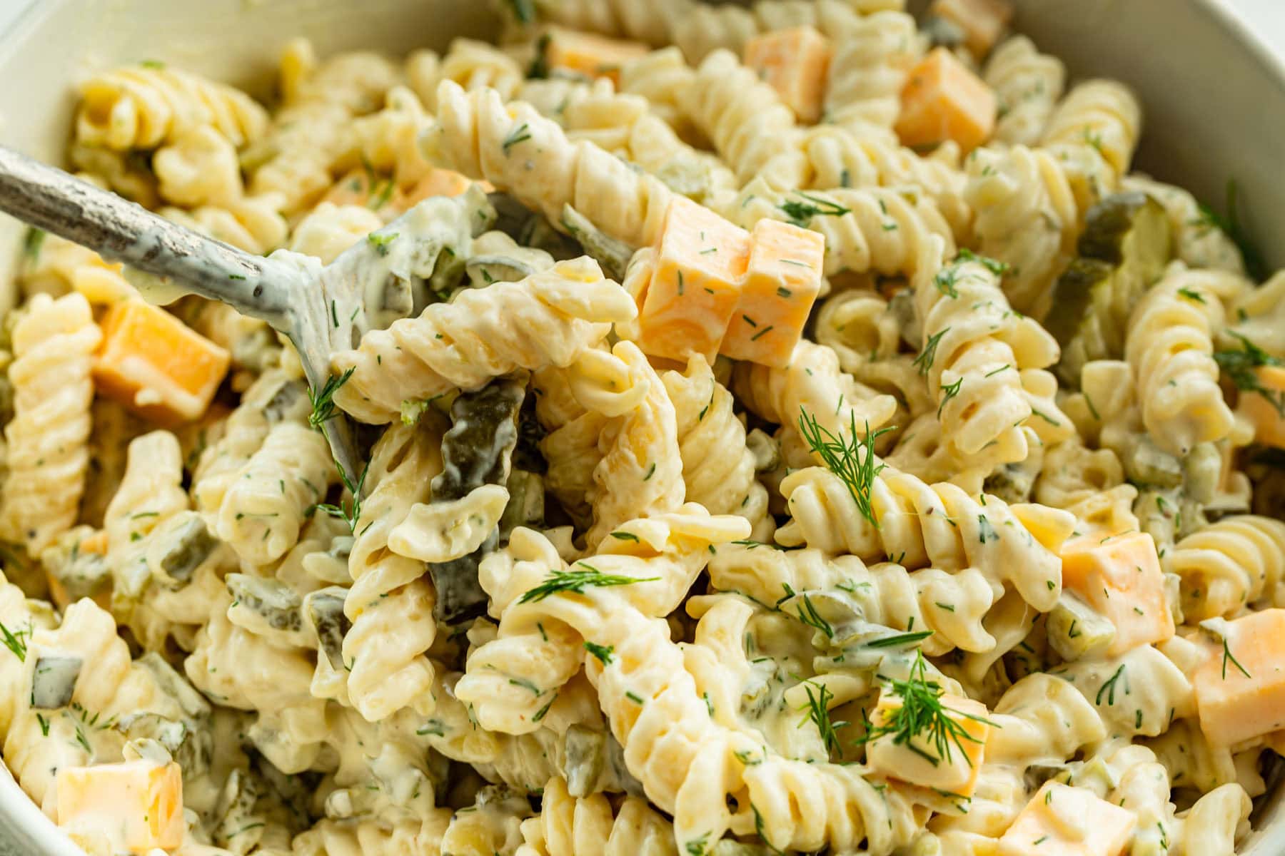 Dill Pickle Pasta Salad
