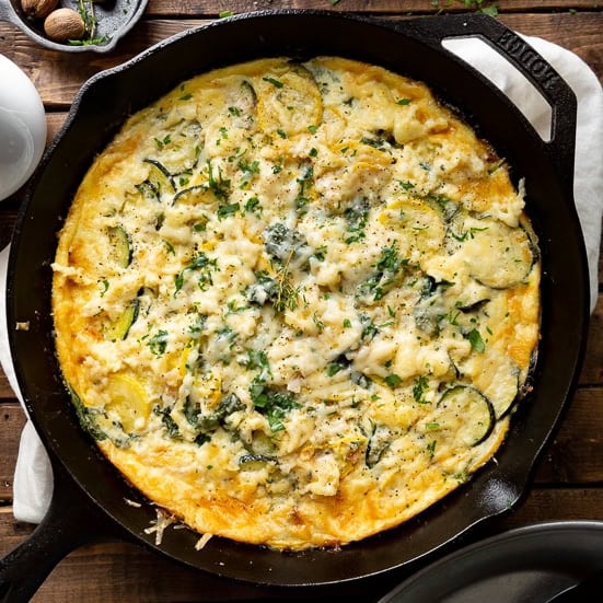 Creamy Gruyere Baked Zucchini Squash Gratin