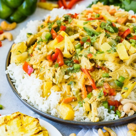 Pineapple Coconut Chicken Curry