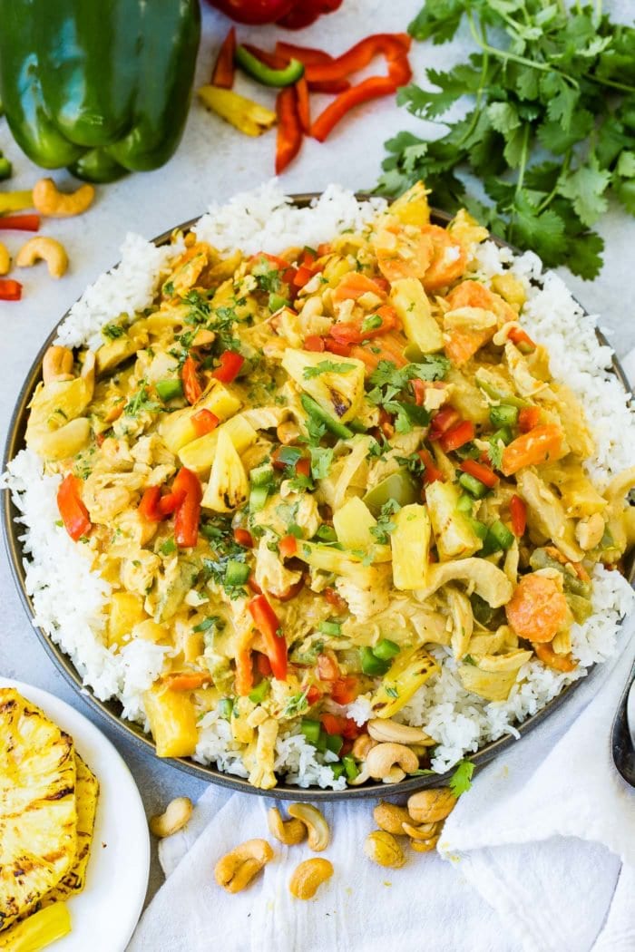Creamy Pineapple Coconut Chicken Curry Oh Sweet Basil