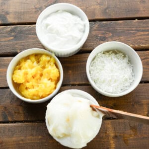 These are the best easy ham dipping sauces that I've ever had. A sweet honey mustard and pina colada sauce that will have your guests raving about the food.