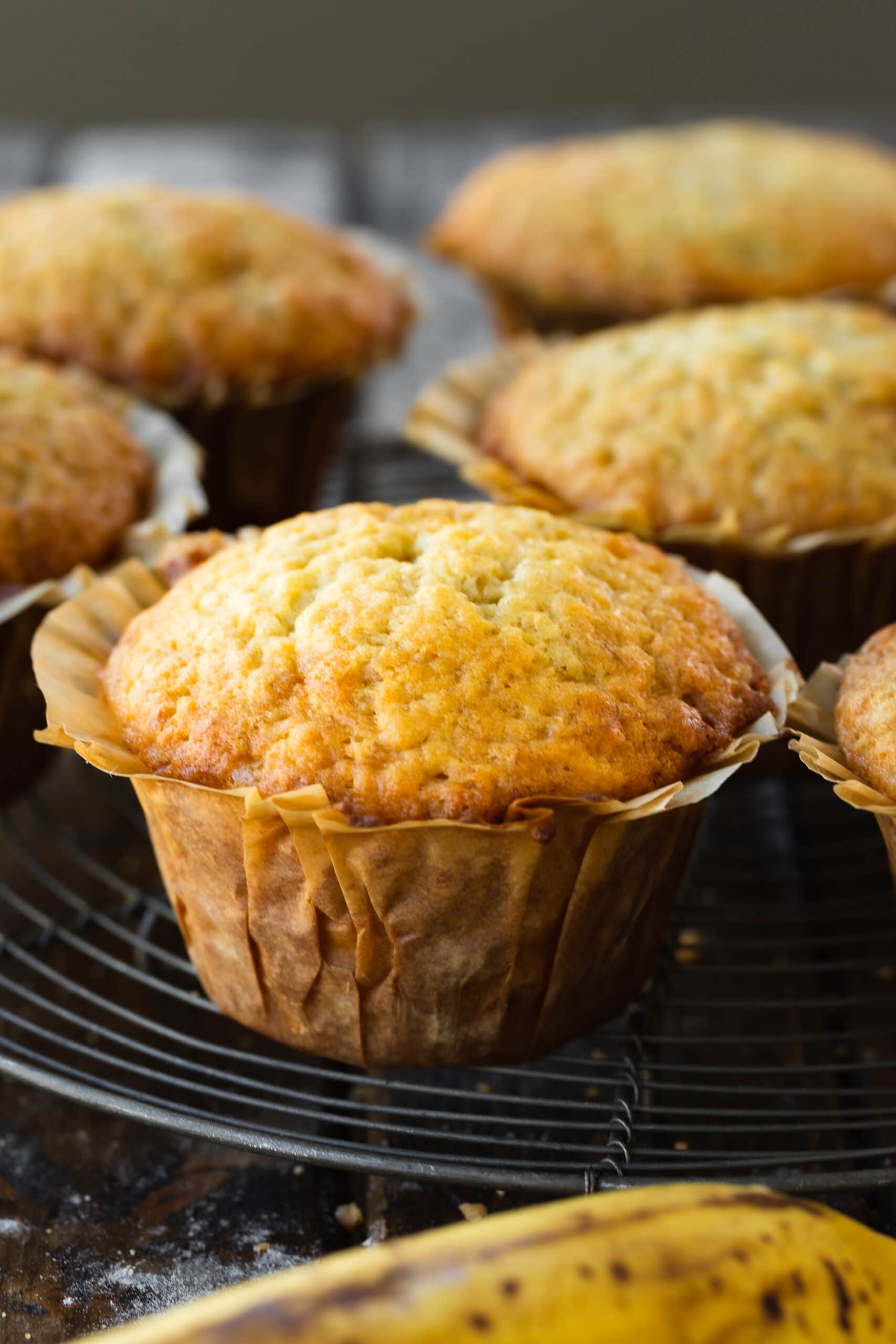 Easy One Bowl Banana Muffin Recipe Oh Sweet Basil