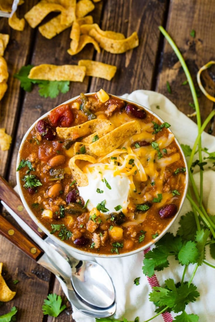 Easy Taco Chili Recipe Oh Sweet Basil