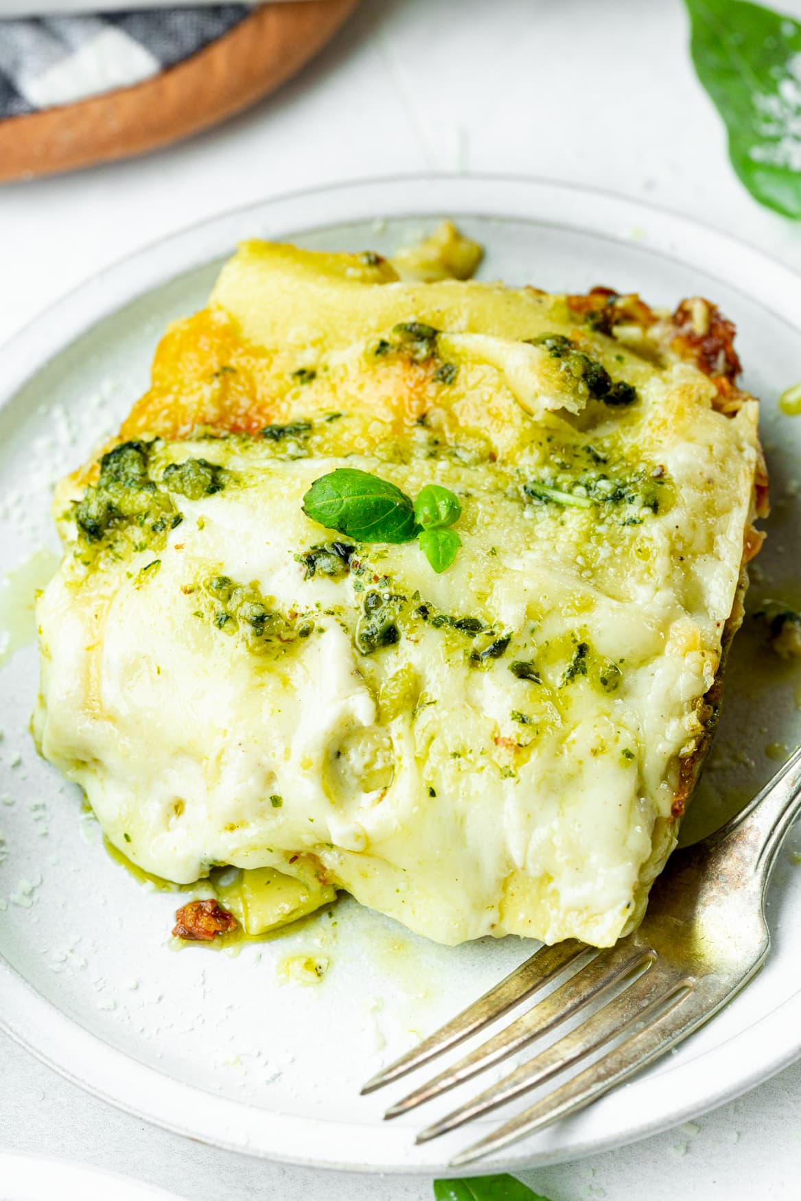 Quick and Easy Creamy Chicken Pesto Lasagna Tastee Delight