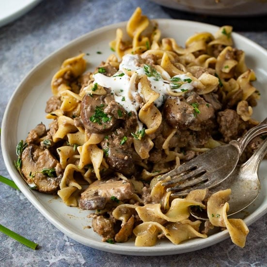 Ground Beef Stroganoff