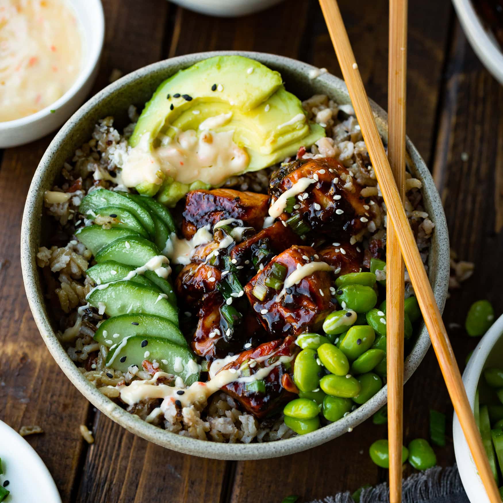 Salmon Rice Bowls