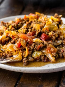 Easy Irish Ground Beef and Cabbage