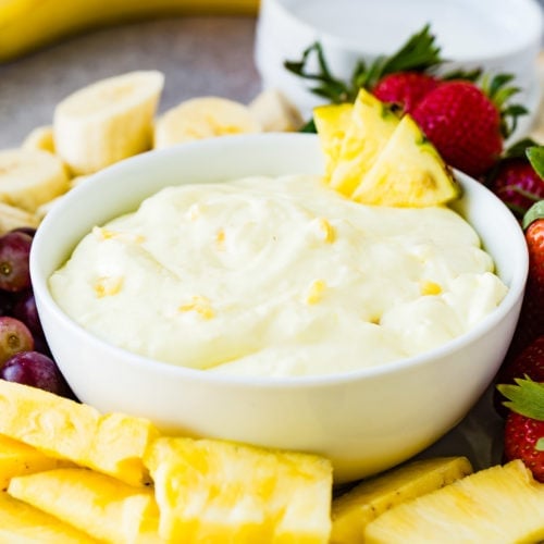 Pineapple Cream Cheese Fruit Dip Oh Sweet Basil
