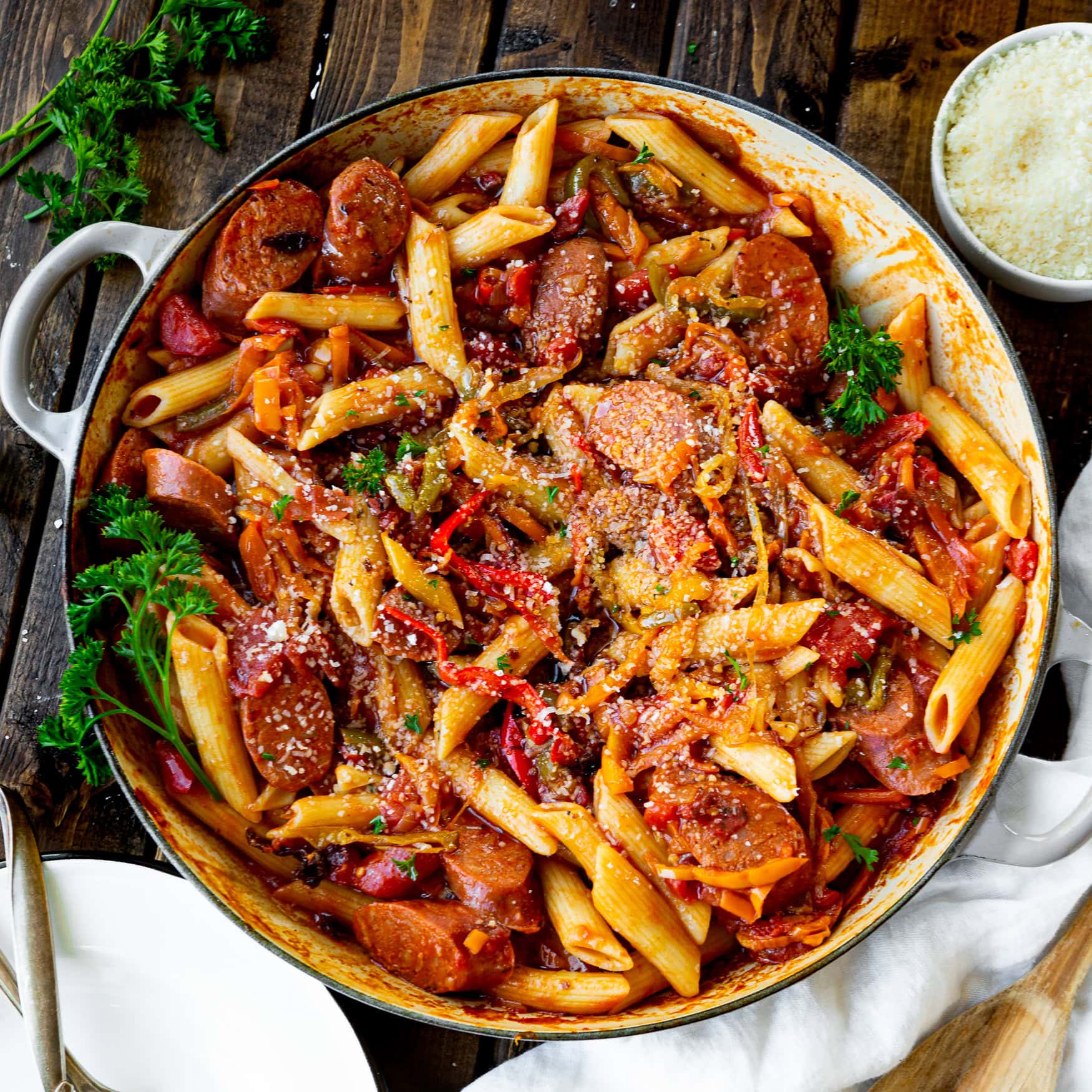 Italian Sausage and Peppers Penne