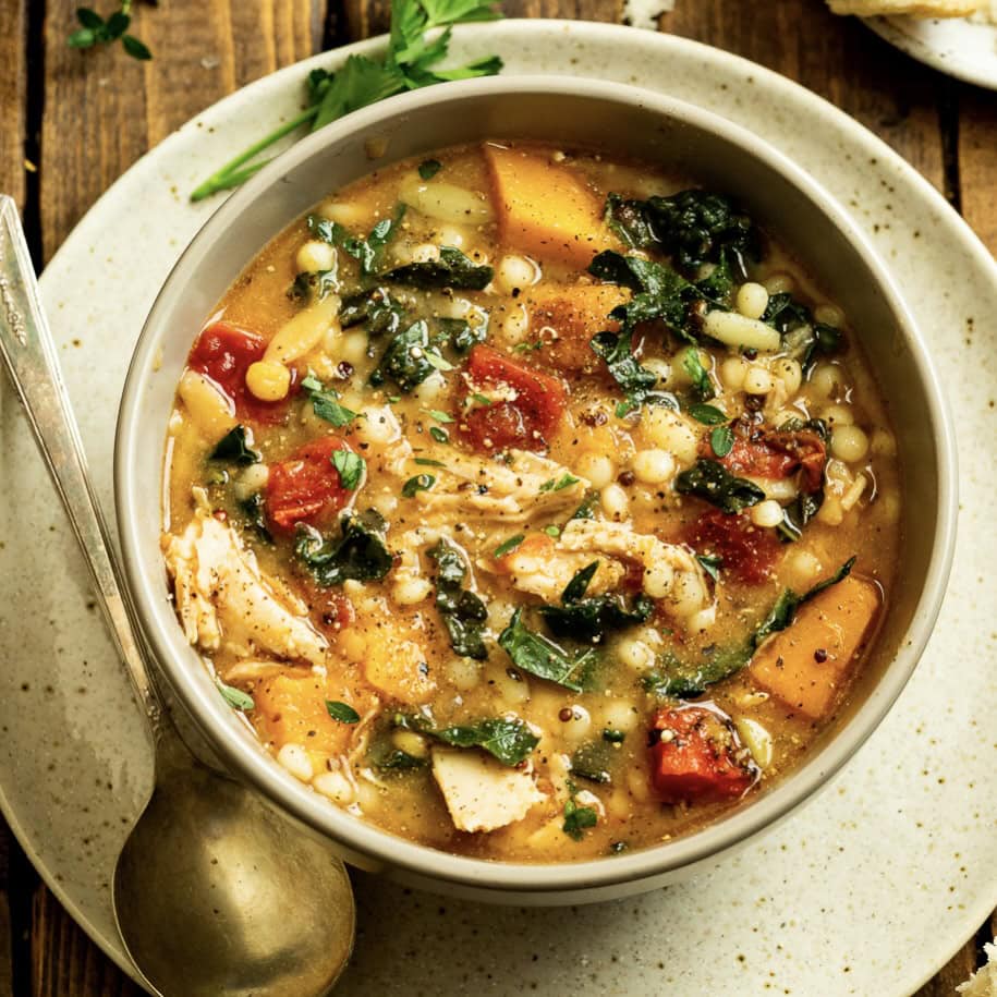 Fall Chicken Stew with Quinoa and Butternut Squash
