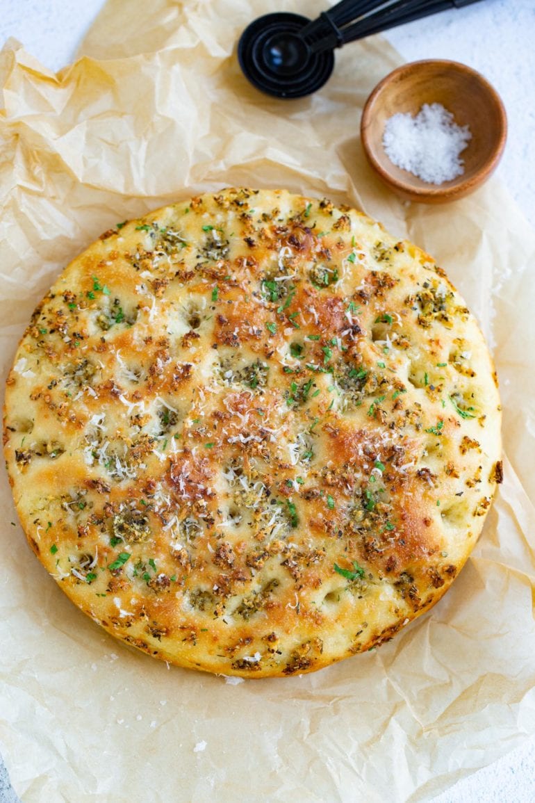 Garlic Parmesan Focaccia Bread Oh Sweet Basil