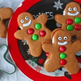 Gingerbread Men Cookies on a plate
