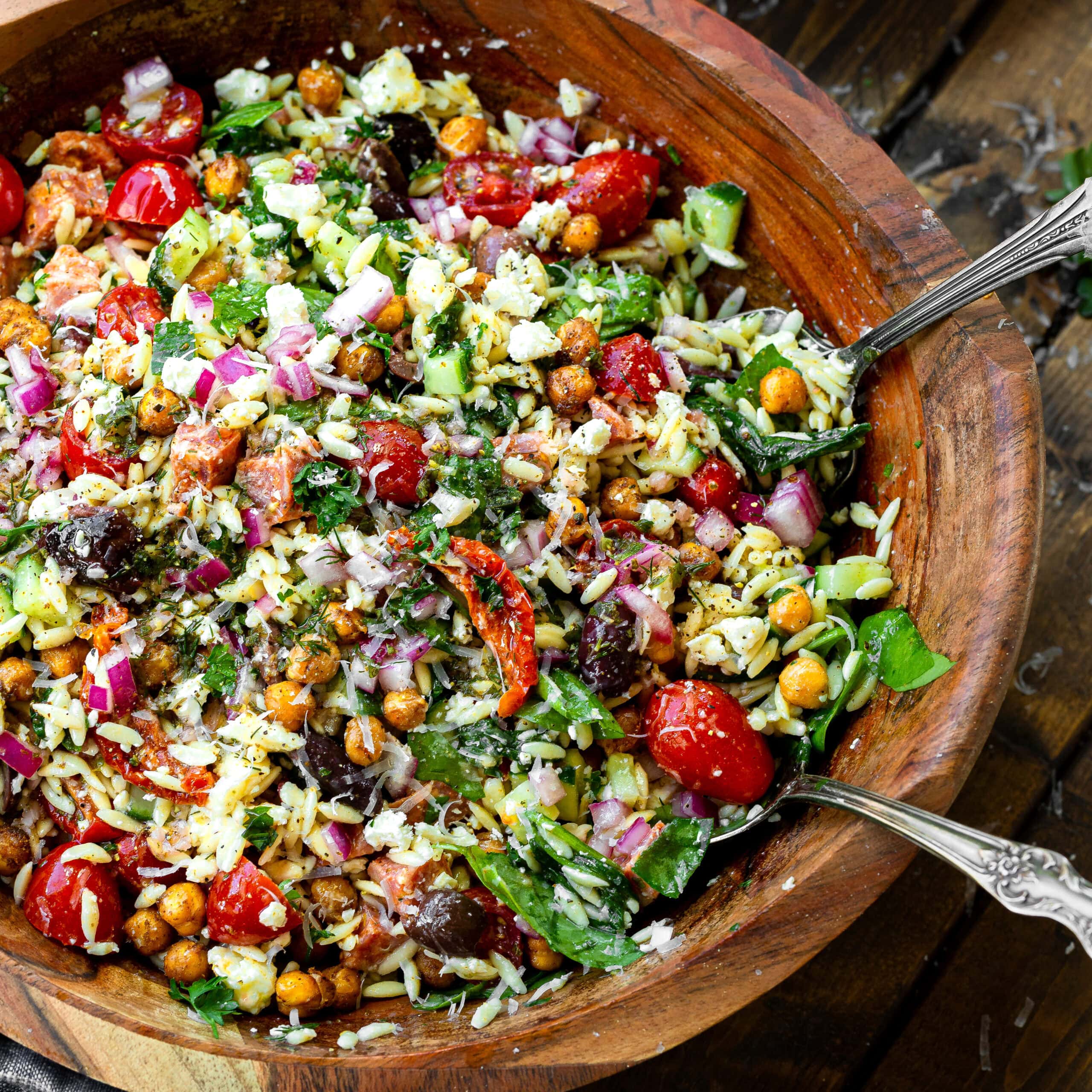 Greek Orzo Pasta Salad