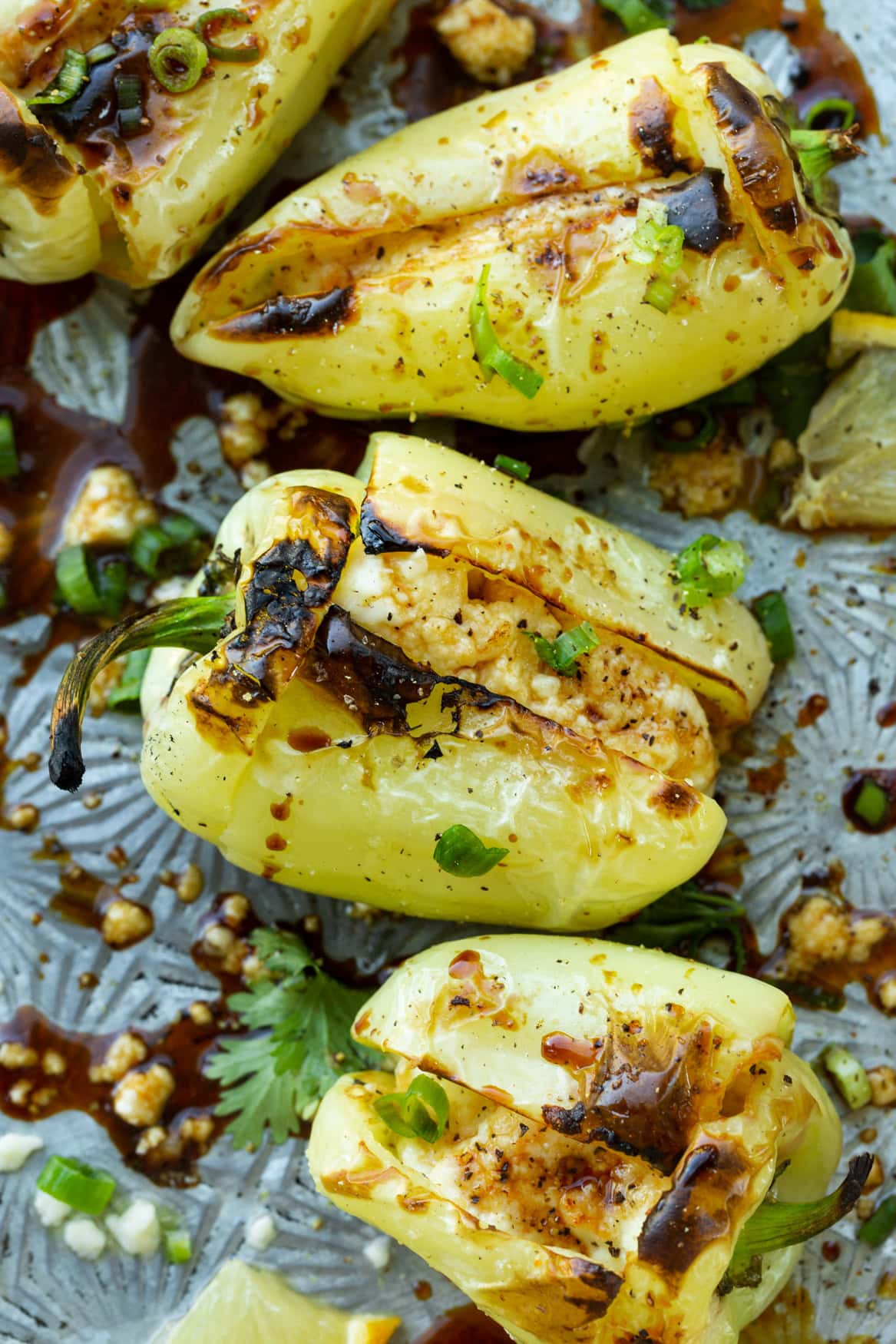 Cheesy Stuffed Grilled Peppers