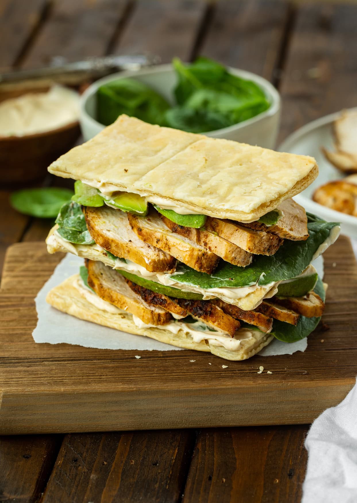 Grilled Chicken Avocado Sandwich with Spicy Mayo