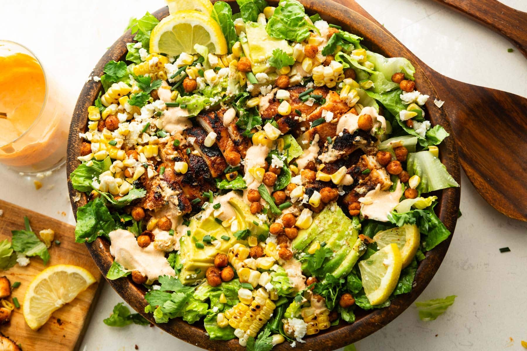 Grilled Chicken Salad w/ Crispy Chickpeas and Southwest Ranch How to tell your best friend that you like him